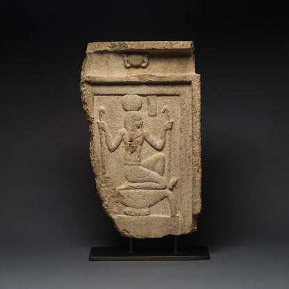 1-limestone-stele-depicting-the-god-heh-380-bc-200-bc-egypt-limestone-66.0x40.6cm.